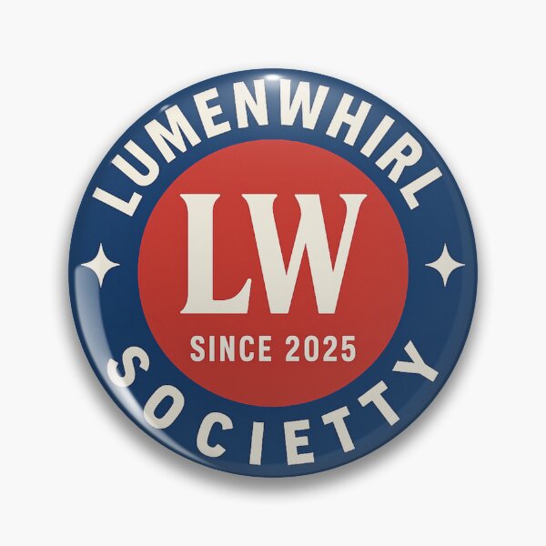 Item preview, LumenWhirl Society – LW Cosmic Badge Logo designed and sold by LumenWhirl.