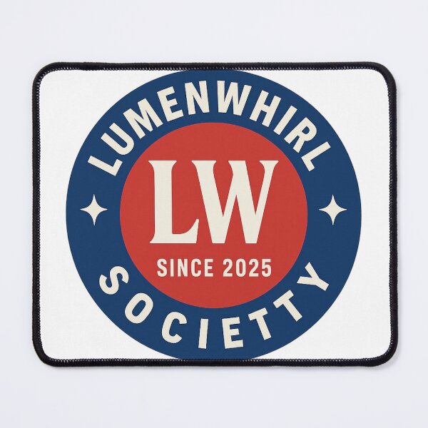 Item preview, LumenWhirl Society – LW Cosmic Badge Logo designed and sold by LumenWhirl.