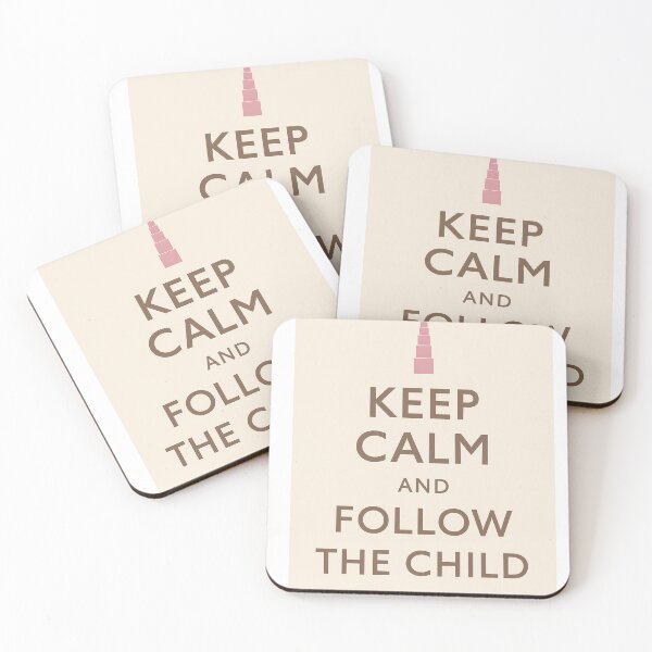 Item preview, Keep Calm and Follow the Child | Montessori Minimal Design designed and sold by MforMontessori.