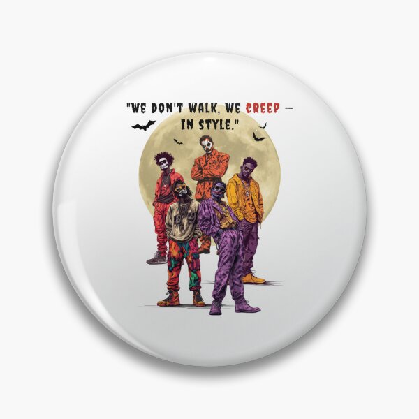 Item preview, We Don't Walk, We Creep- In Style Zombie Halloween Graphic Design designed and sold by SasscDesigns.