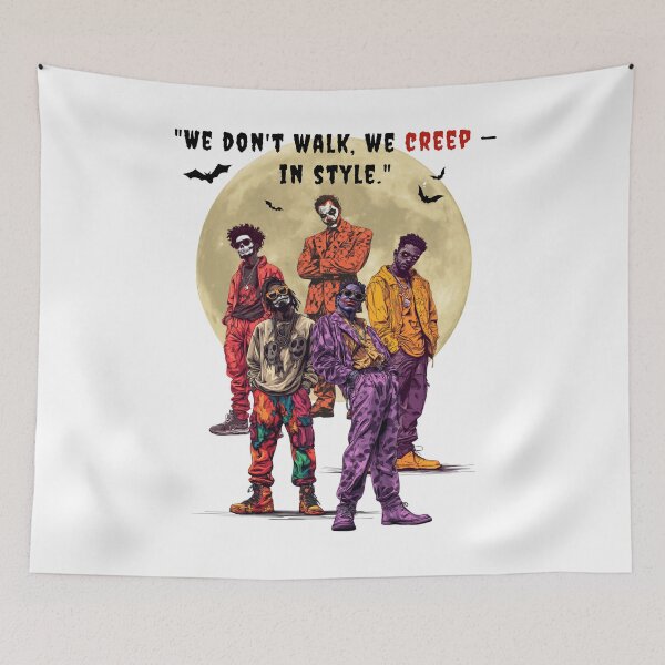 Item preview, We Don't Walk, We Creep- In Style Zombie Halloween Graphic Design designed and sold by SasscDesigns.