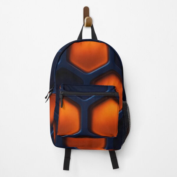 Item preview, Orange and Navy Honeycomb Pattern designed and sold by Bellassi.