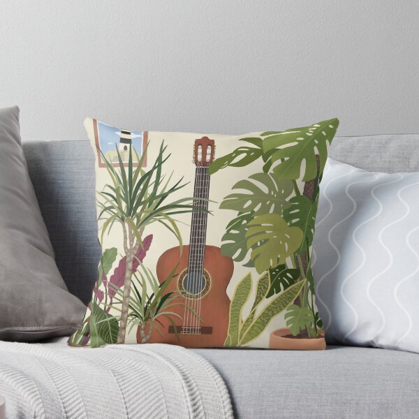Item preview, GUITAR HOUSE PLANT Cosy Print designed and sold by CERVART.