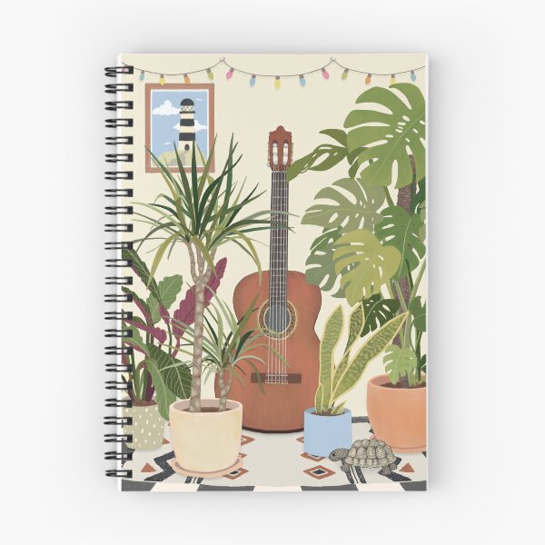 Item preview, GUITAR HOUSE PLANT Cosy Print designed and sold by CERVART.