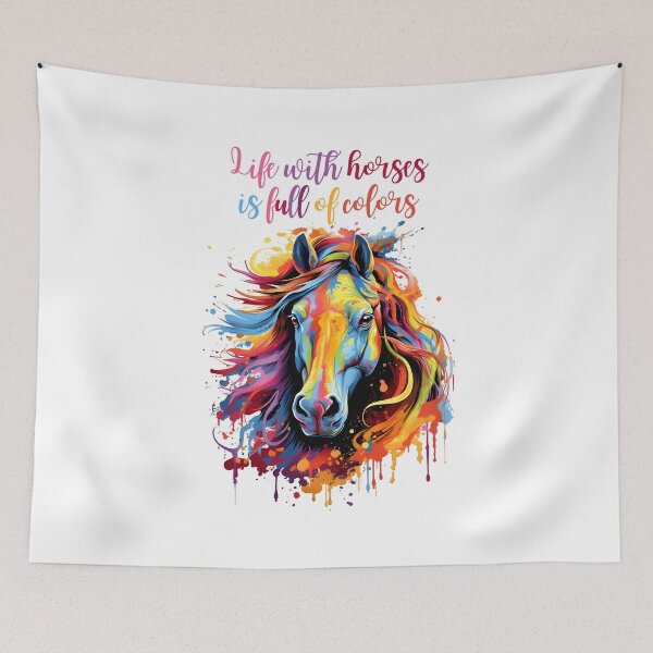 Item preview, Life with horses if full of colors Head of Horse designed and sold by Polarctica.