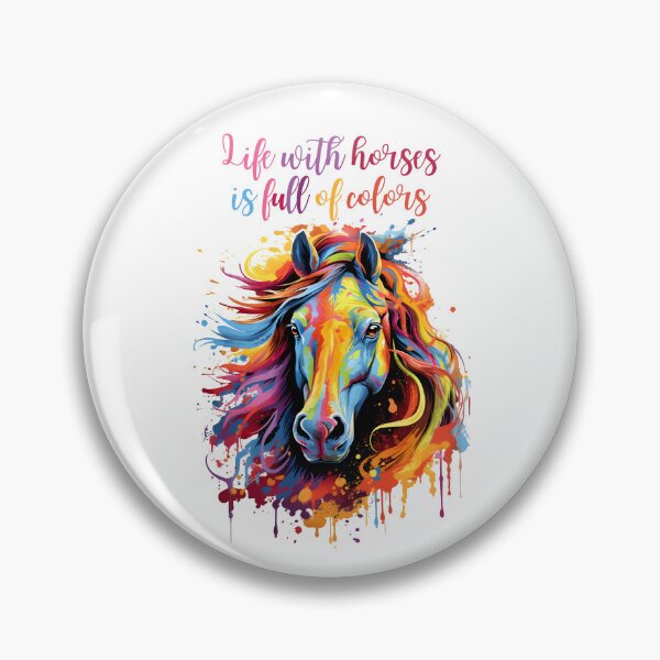 Item preview, Life with horses if full of colors Head of Horse designed and sold by Polarctica.