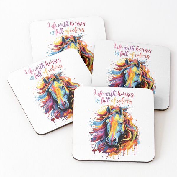 Item preview, Life with horses if full of colors Head of Horse designed and sold by Polarctica.