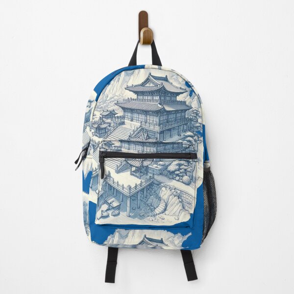 Item preview, Cute Sketch of Naksansa Temple, Sokcho Korea – Scenic Angle View, designed and sold by PaintMeWorld.