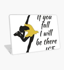Beutiful and Charming Tshirt Design Ice Skater Laptop Skin