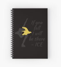 Beutiful and Charming Tshirt Design Ice Skater Spiral Notebook