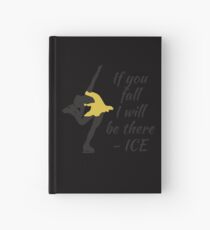 Beutiful and Charming Tshirt Design Ice Skater Hardcover Journal