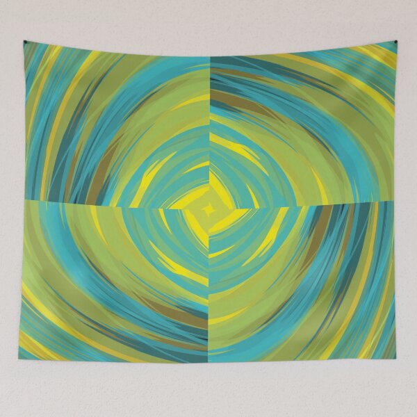 Artikelvorschau, Cubed Ripple Gelb und Grün entworfen und verkauft von Bellewood222.