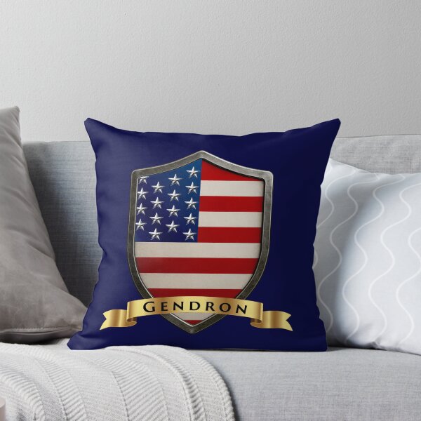 Item preview, Gendron Family USA Shield, Stars & Stripes Pride Crest designed and sold by Highlandkings.