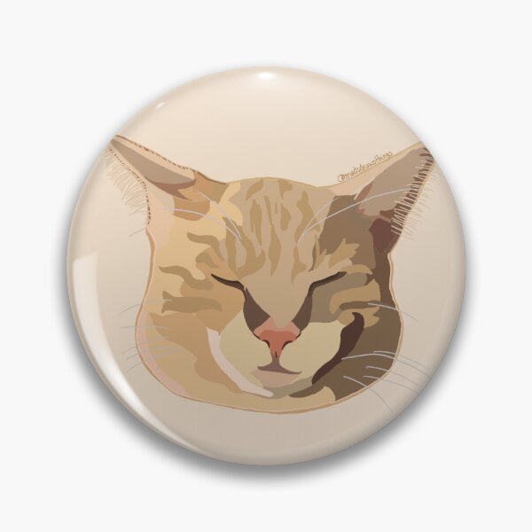 Item preview, ginger kitten face designed and sold by madsdrawsthings.