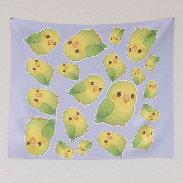 Item preview, Autumn Pumpkin Parrot – Cute Tropical Fall Bird Illustration designed and sold by Sugar Wisdom .