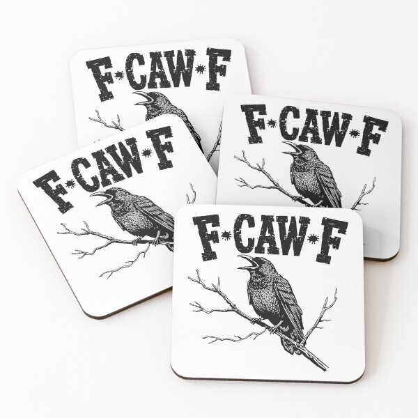 Item preview, F-Caw-F Gothic Raven Wit – Dark Crow Humor designed and sold by SkeletonsDanger.