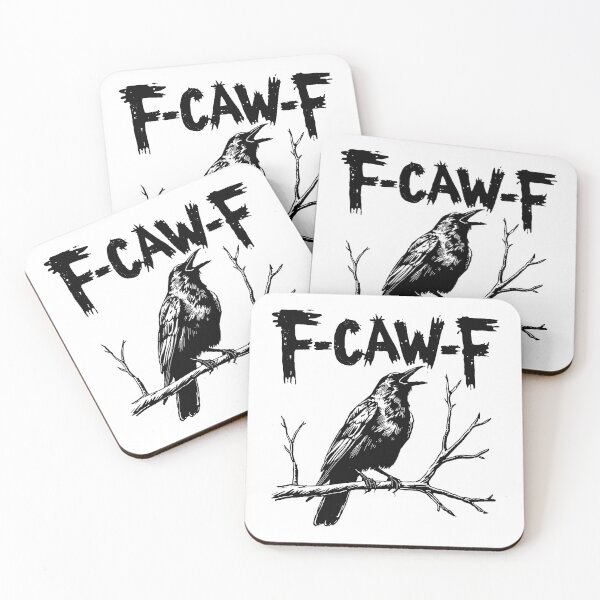 Item preview, F-Caw-F Morbid Raven Laughs – Macabre Crow Humor designed and sold by SkeletonsDanger.