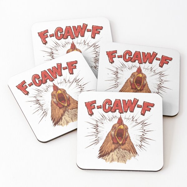 Item preview, Adorable Hen Chicken Gag F-Caw-F Screaming Funny designed and sold by SkeletonsDanger.