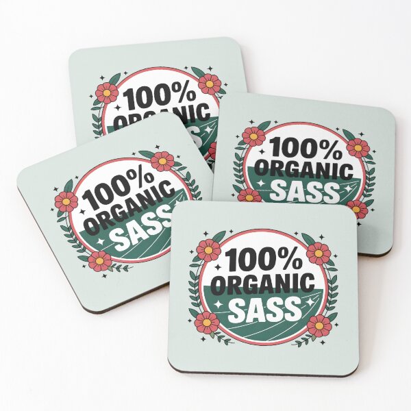 Item preview, 100% Organic Sass – Funny Spring Design designed and sold by Jollys-ArtShop.