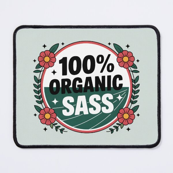 Item preview, 100% Organic Sass – Funny Spring Design designed and sold by Jollys-ArtShop.