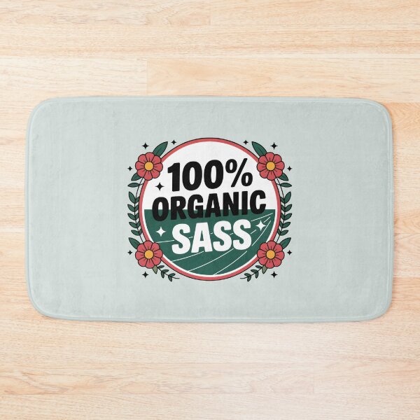 Item preview, 100% Organic Sass – Funny Spring Design designed and sold by Jollys-ArtShop.