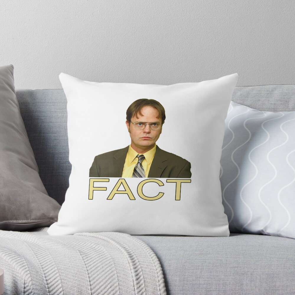 Dwight Schrute (the Office) - FACT tshirt, mug, ladies or mens, cushion  Poster for Sale by WaffleOnDesigns