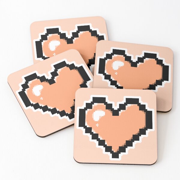 Item preview, Light Orange Pixel Heart designed and sold by AureateAnomaly.