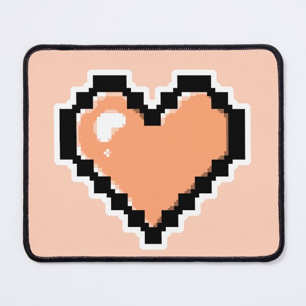 Item preview, Light Orange Pixel Heart designed and sold by AureateAnomaly.