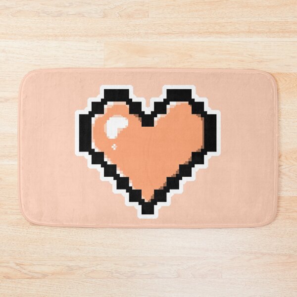 Item preview, Light Orange Pixel Heart designed and sold by AureateAnomaly.