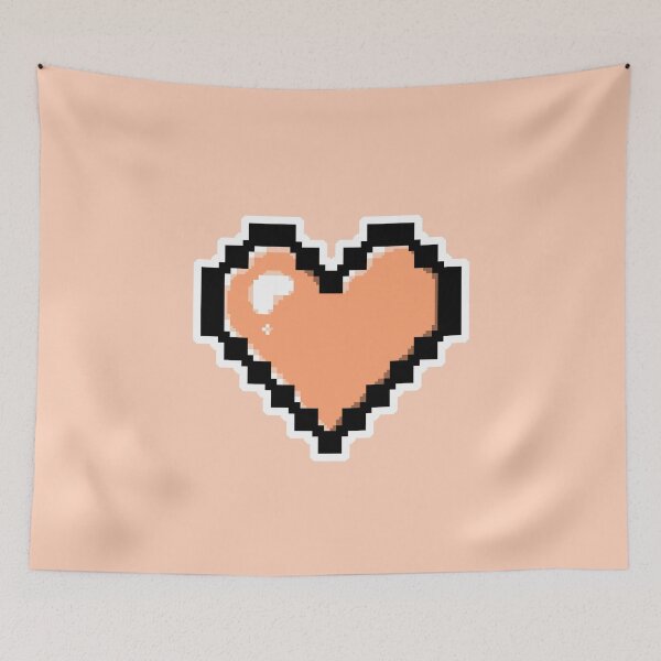 Item preview, Light Orange Pixel Heart designed and sold by AureateAnomaly.
