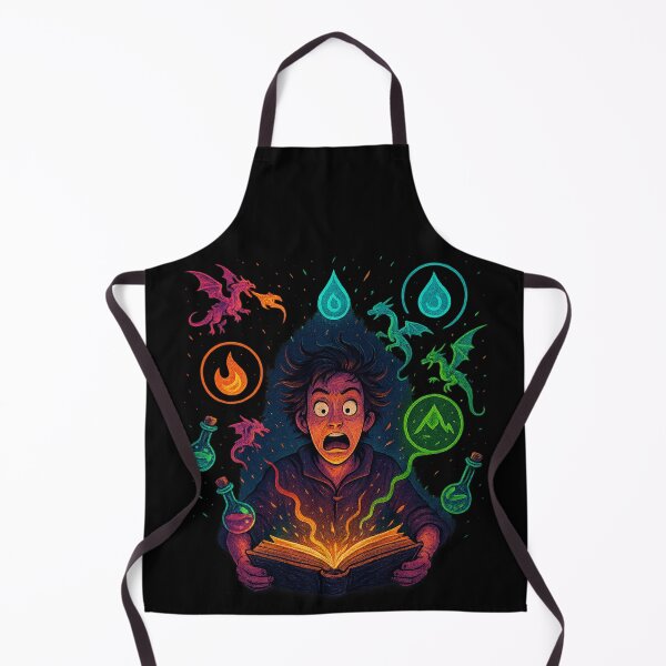 Item preview, Epic Spellbook Chaos – Fantasy Dragons, Magic Symbols & Gamer Style designed and sold by POD DYNASTY.