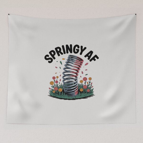 Item preview, Springy AF – Playful Seasonal Design designed and sold by Jollys-ArtShop.