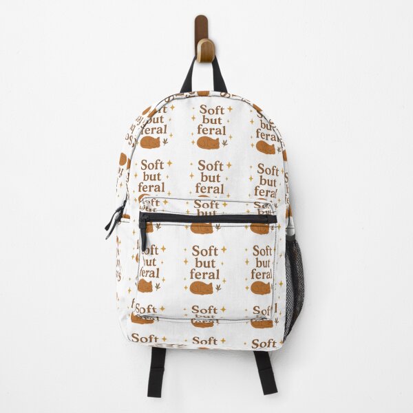 Item preview, Soft but Feral – Cozy Cat & Glitter Vibes designed and sold by Chill Doodles.
