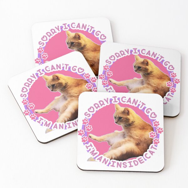 Item preview, Sorry I Can't Go I'm an Inside Cat designed and sold by SmileThreads.