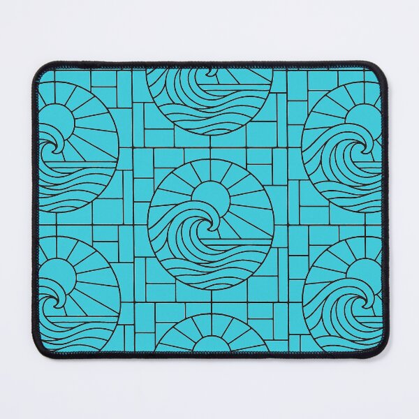 Item preview, Stained Glass Waves and Sun designed and sold by The Painted Topaz.