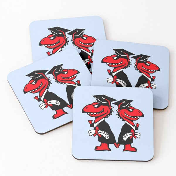Item preview, 2 Dino College Degree School Certification Student Team designed and sold by shirt-o-mat.
