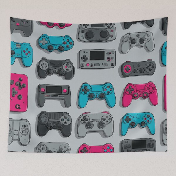 Item preview, Video Game Controller Pattern – Retro Gamer Design designed and sold by ArgentoArt.