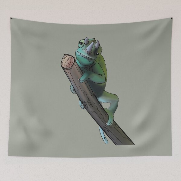Item preview, Cute Jackson’s Chameleon  designed and sold by ArtbyMparrish .