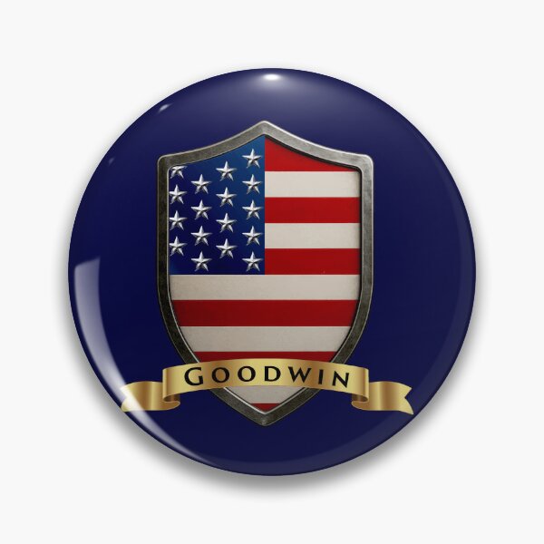Item preview, Goodwin Family USA Shield, Stars & Stripes Heritage Crest designed and sold by Highlandkings.