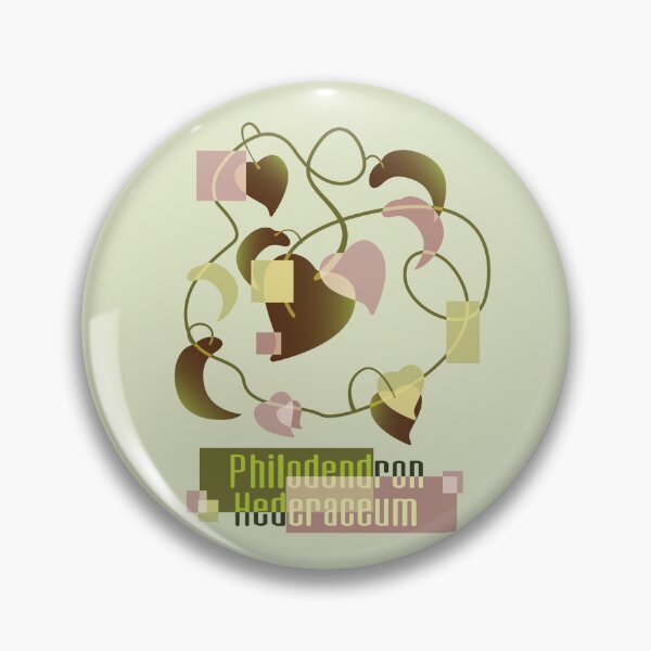 Item preview, Philodendron Hederaceum plant geometric with text designed and sold by OreoBall.