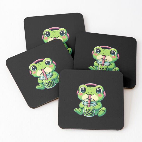 Item preview, Cute Frog Boba Tea Lover Zoo Kawaii Boys Girls Kids designed and sold by rafaeltto.