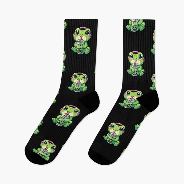 Item preview, Cute Frog Boba Tea Lover Zoo Kawaii Boys Girls Kids designed and sold by rafaeltto.