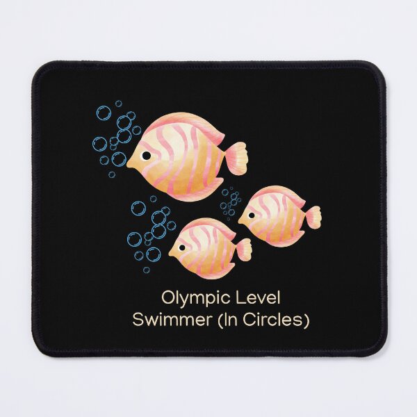 Item preview, Olympic level swimmer (in circles) Fish designed and sold by t-shirtastic.