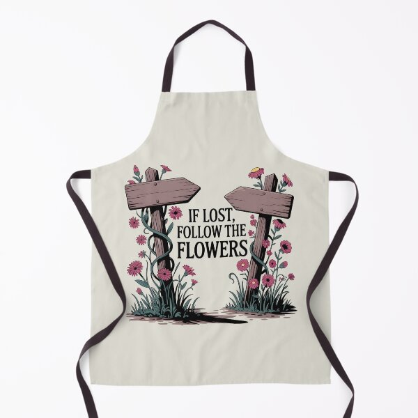 Item preview, If Lost, Follow the Flowers – Whimsical Spring Design designed and sold by Jollys-ArtShop.