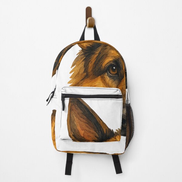 Item preview, Watercolor German Shepherd Dog Illustration designed and sold by Bohospiritart.