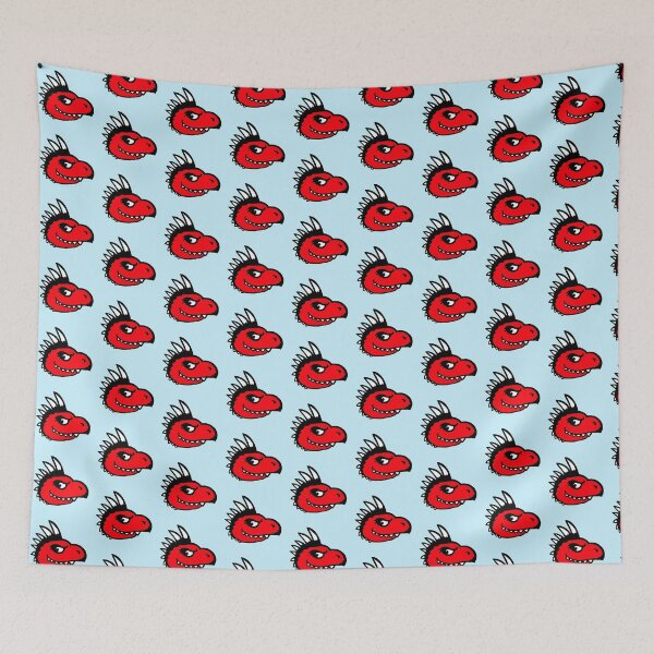 Item preview, Evil Dino Bird Sharp Horns Monster Funny Grinning designed and sold by shirt-o-mat.