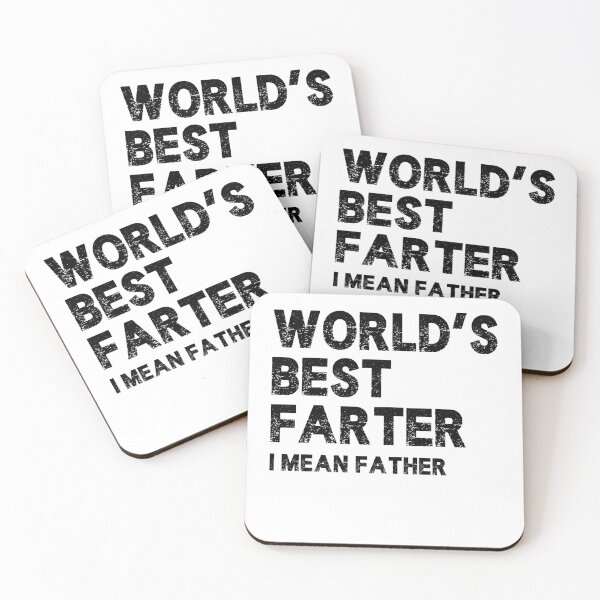 Item preview, World’s Best Farter I Mean Father – Master of Terrible Puns designed and sold by SkeletonsDanger.
