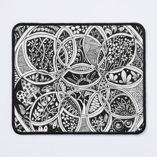 Item preview, Fantasy Doodles "Beginnings" in Black and White Collection designed and sold by Traci Owings Design.