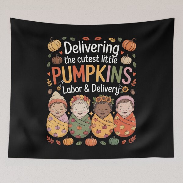 Item preview, Delivering the Cutest Little Pumpkins – Labor & Delivery Fall Design designed and sold by ArtByKatti.