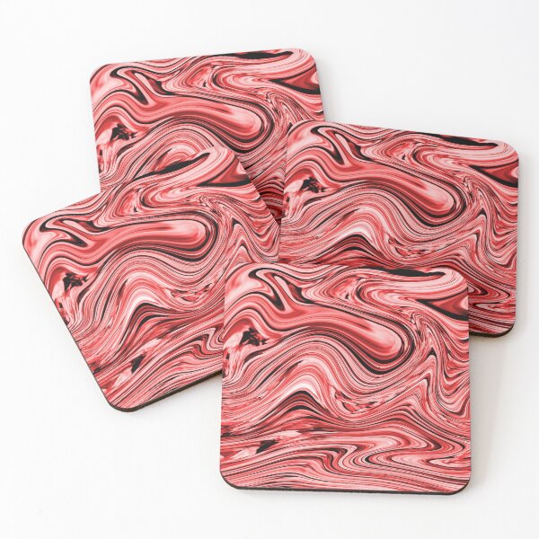 Item preview, Black And Red Liquid Marble Texture - Marble Abstract Art designed and sold by SoccaTamam.